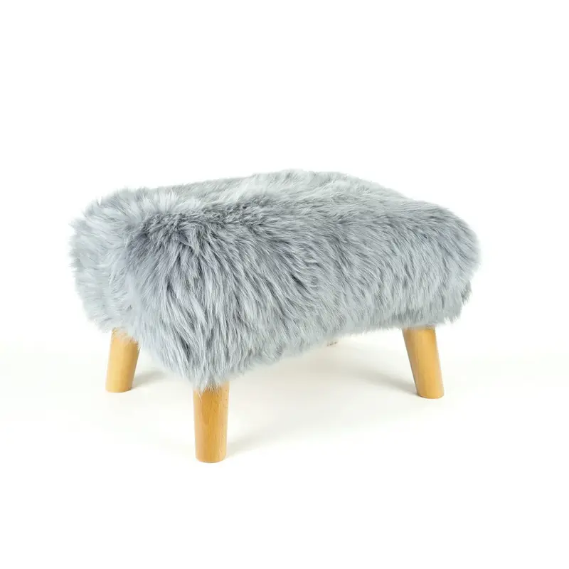 Mary Sheepskin Footstool
