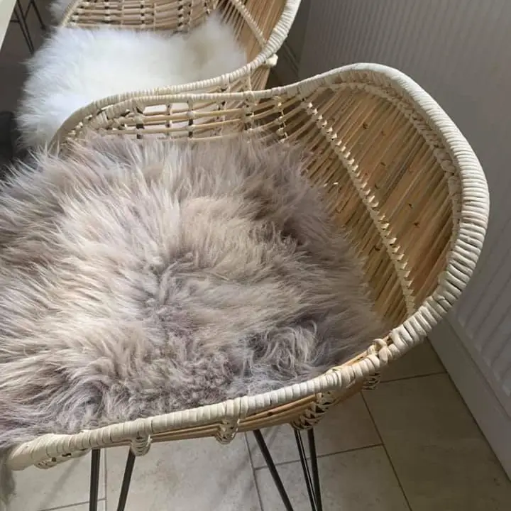 Square Sheepskin Seat Pad - Baa Stool Square Sheepskin Seat Pads