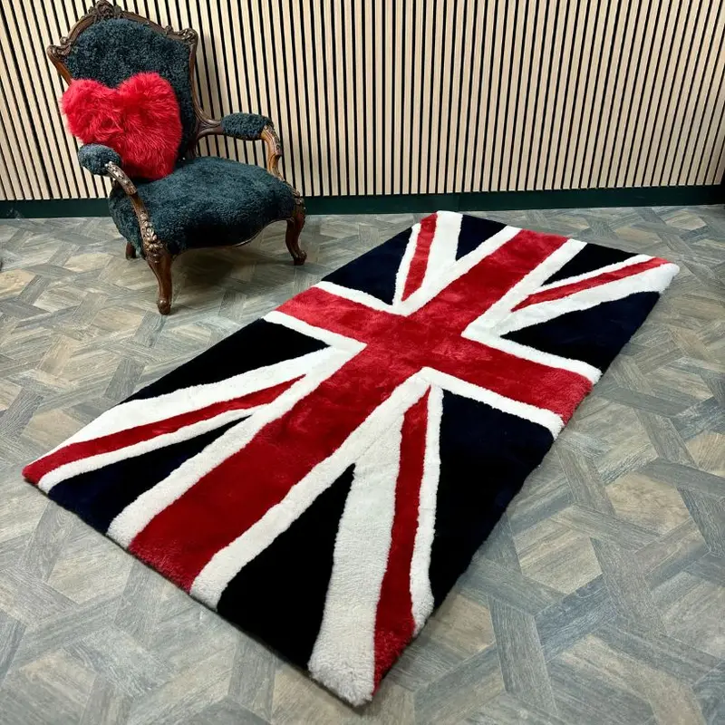 Union Jack Rugg Union Jack Sheepskin Rug | Baa Stool