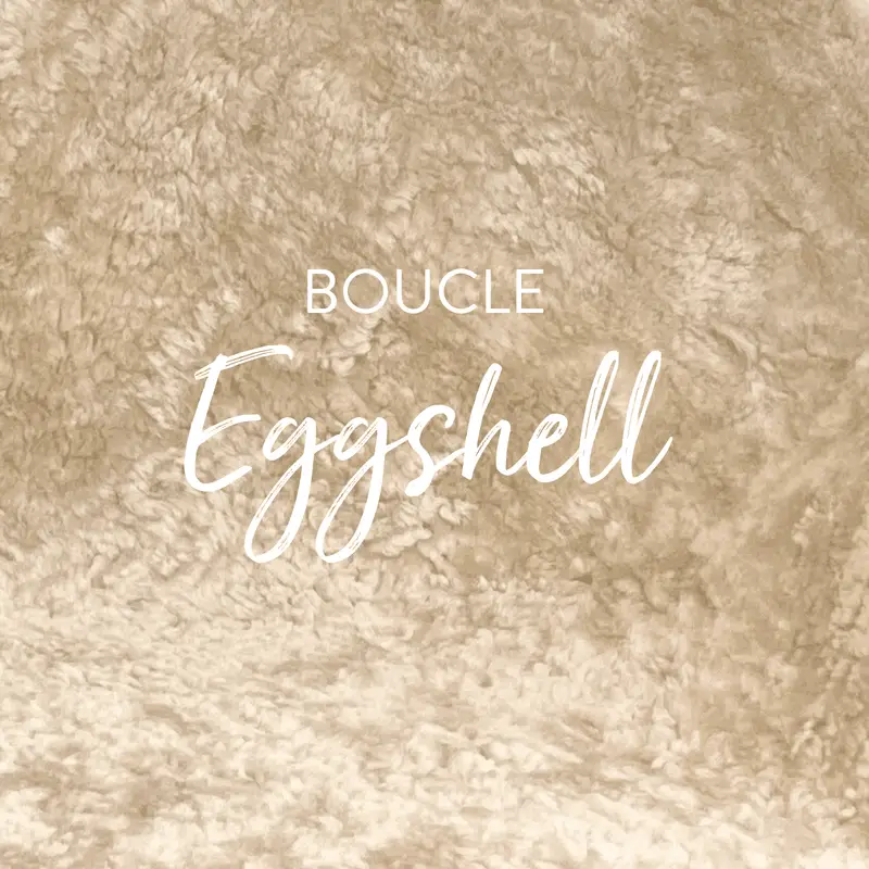 Eggshell Boucle Sheepskin Swatch