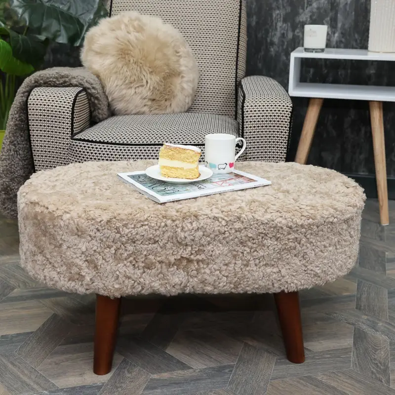 wooden Tuffet For Two