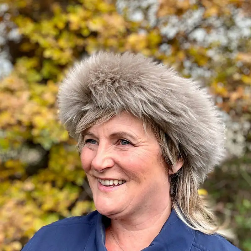 Sheepskin Headband in Greige