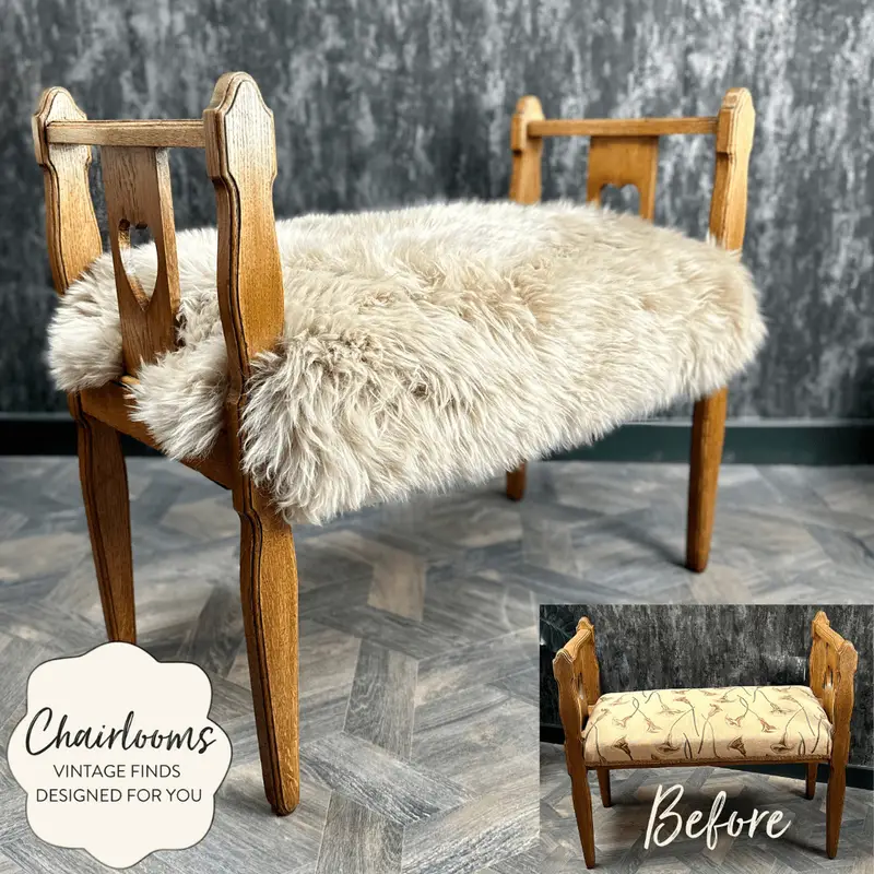 Oak Heart Bench Chairloom