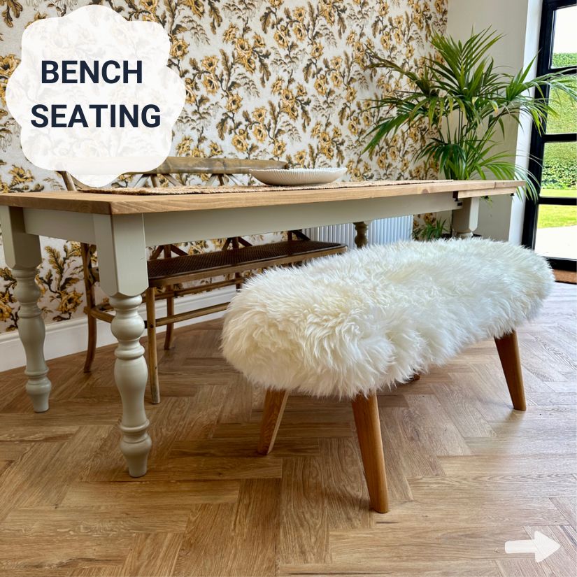Sheepskin Bench Seating Sheepskin Bench Seating
