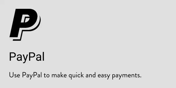Payment Options - PayPal