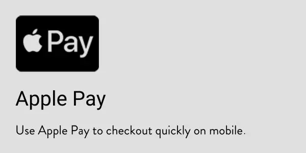Payment Options - Apple Pay