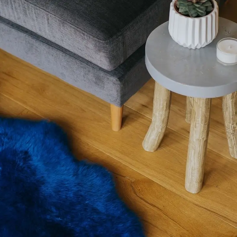 Cornflower Blue Sheepskin Rugs | Baa Stool