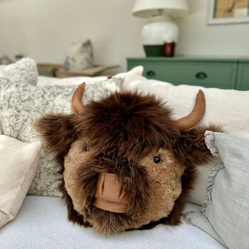 Woolly Wild Highland Coo (4) Sheepskin Woolly Wild Cow