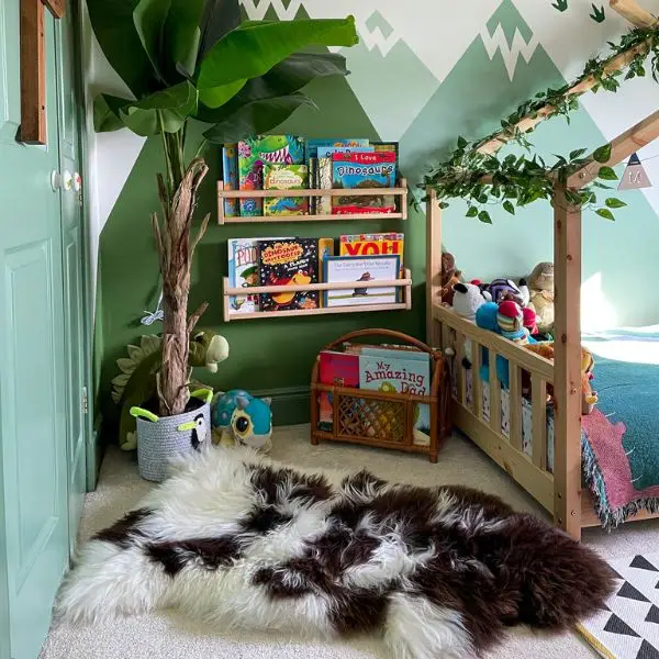Rare Breed Sheepskin Rug in a bedroom