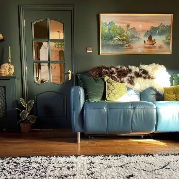 Rare Breed Sheepskin Rug on a sofa Rare Breed Sheepskin Rug on a sofa