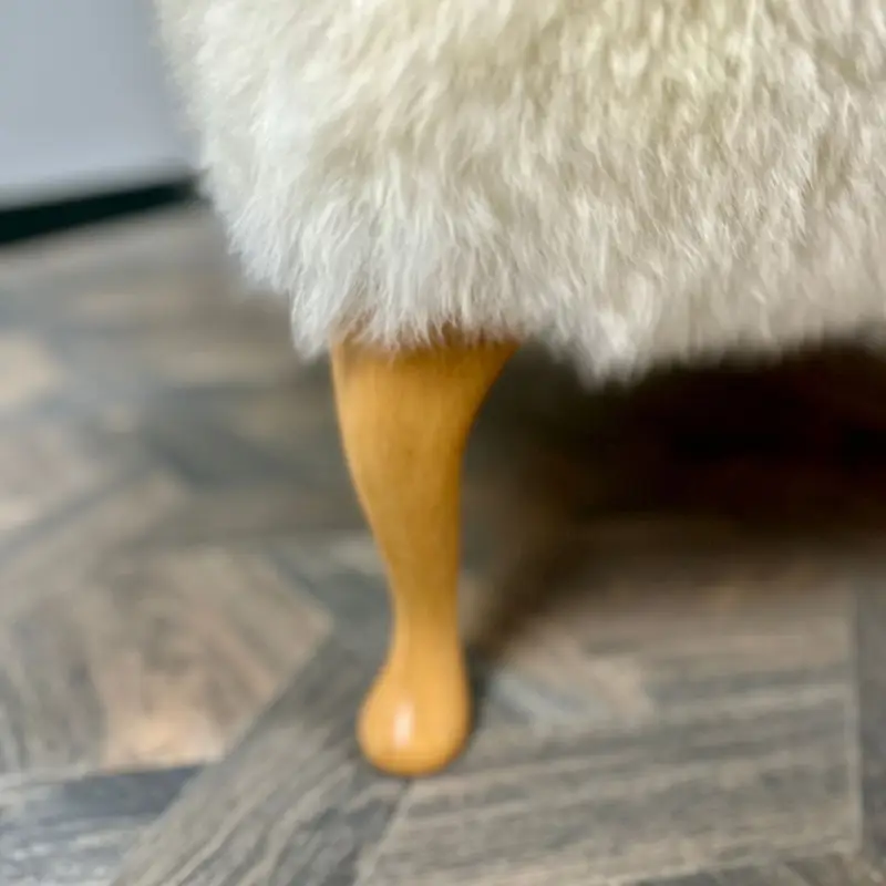 Sheepskin Bear Chair Leg