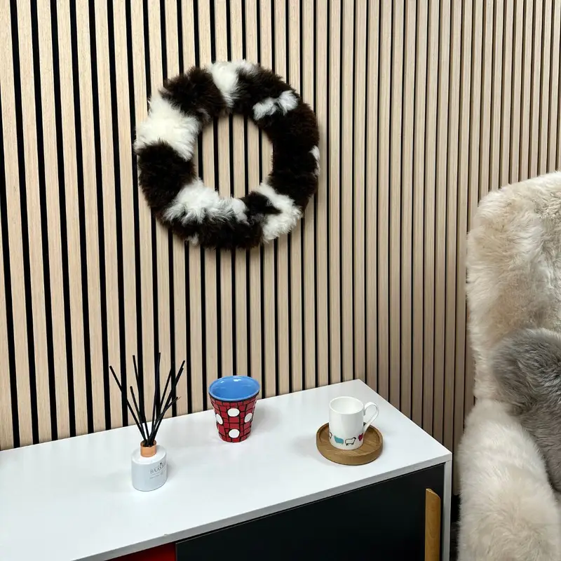Sheepskin Wreath in Jacob