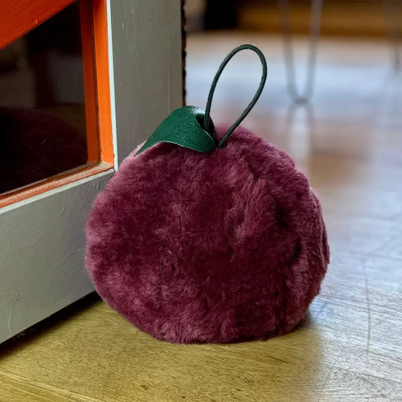 Denbigh Plum Sheepskin Door