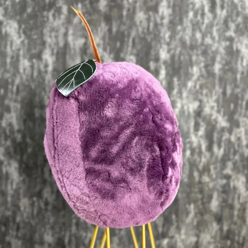 Denbigh Plum Sheepskin Cushion