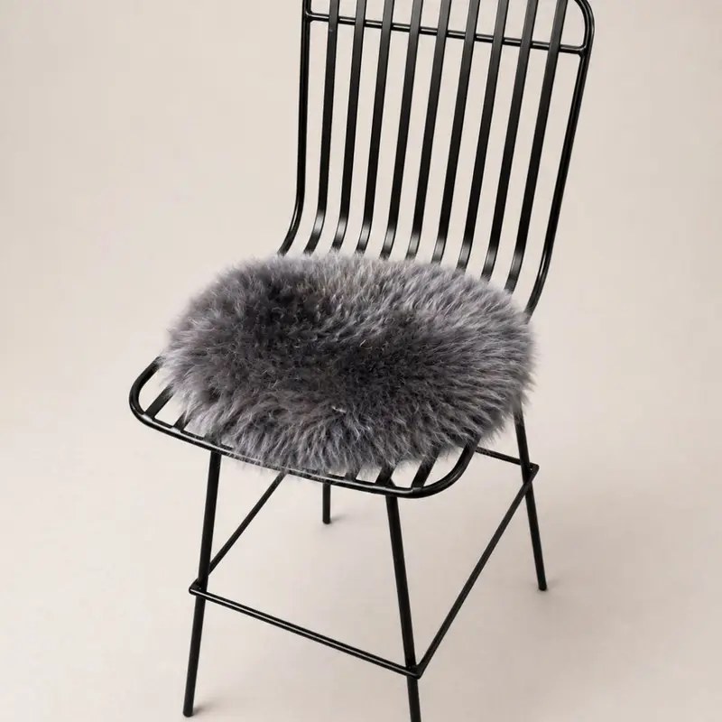 Sheepskin Seat pad in Slate Grey