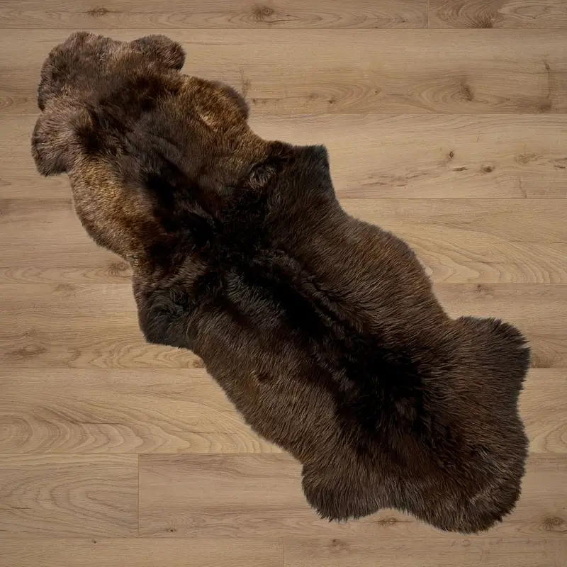 Sheep Rug Texture Natural texture sheepskin double rug | Baa Stool