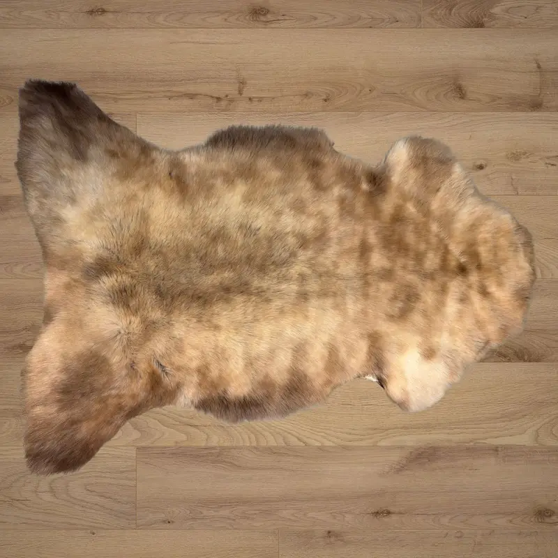 A gorgeous rug with velvety soft caramel tones.