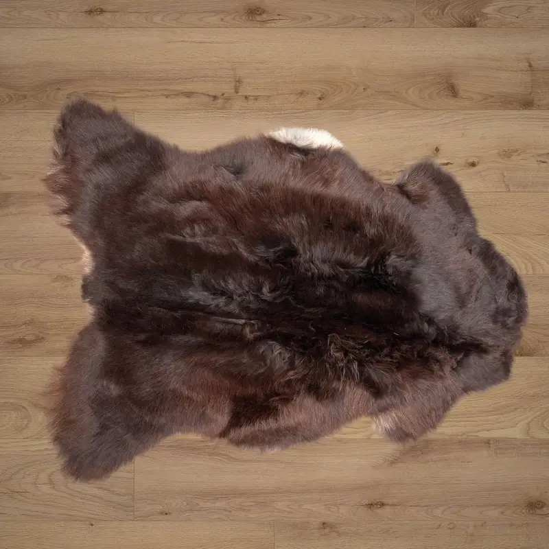 Torwen Badger Face Welsh Mountain Sheepskin Rug