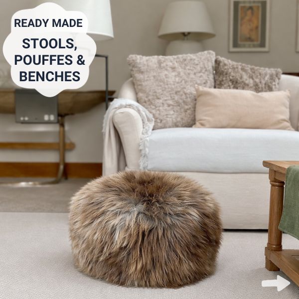 Sheepskin Footstools