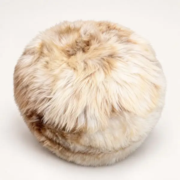Large British Rare Breed Sheepskin Pouffe - Image 3